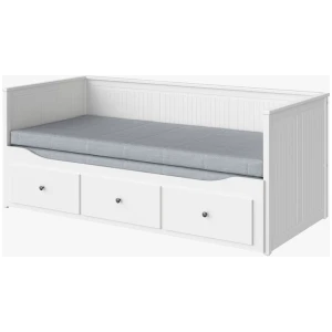 Day-bed W 2 Drawers/2 Mattresses, White Firm