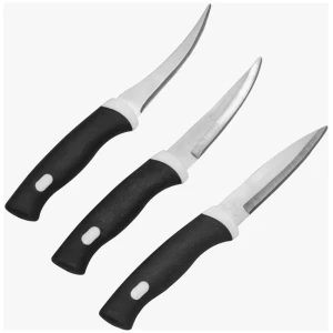 Black Stainless Steel Kitchen Knife (Set of 3)