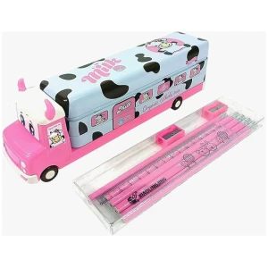 Metal Truck Pencil Box with Pencils
